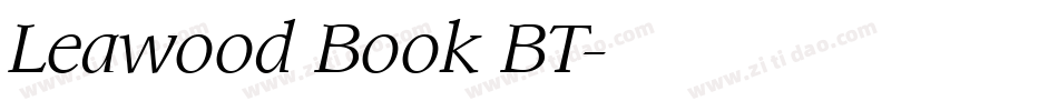 Leawood Book BT字体转换